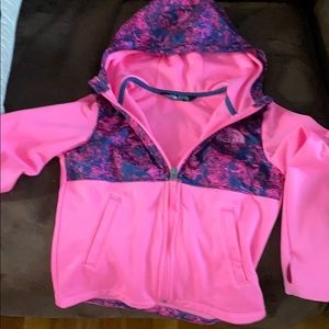 Girls North Face zipper hoodie